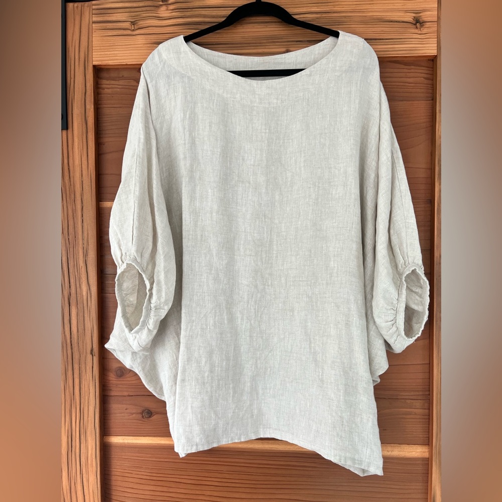Bryn Walker linen batwing tunic One Size
